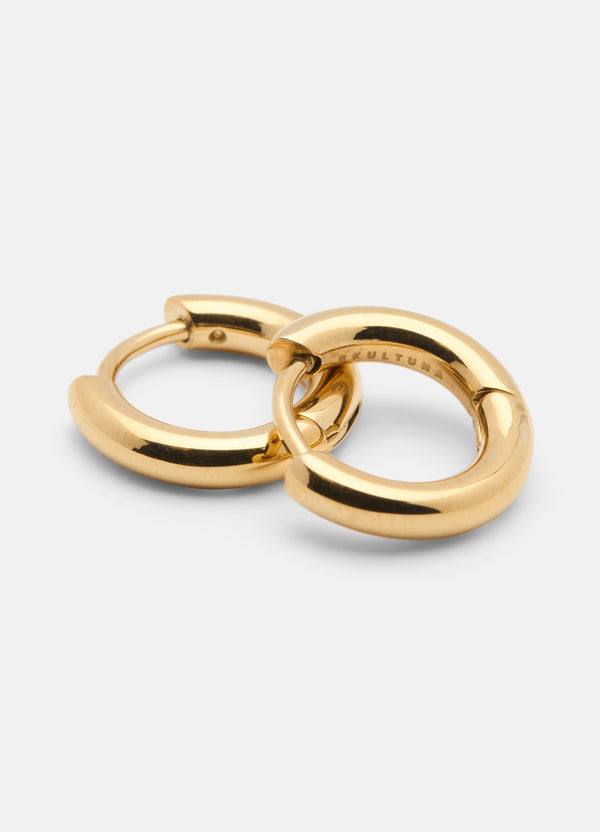 Hoop Earrings - Gold Plated - Small