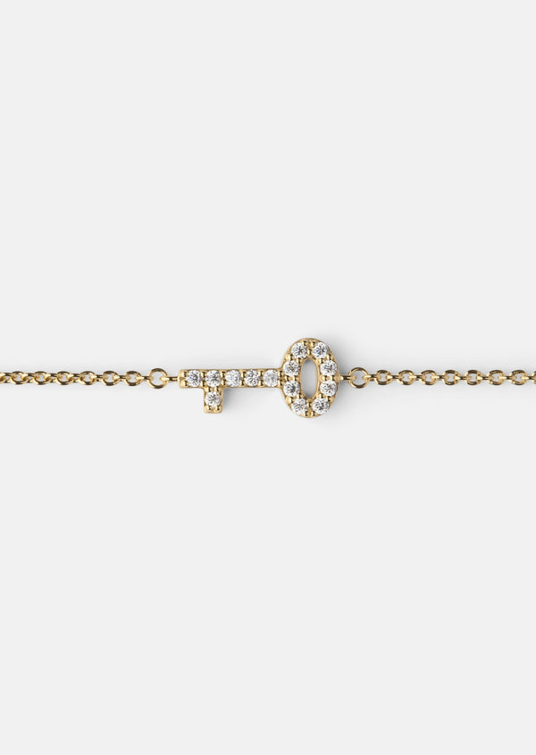 Skultuna Pavé Series - Key Bracelet - Gold Vermeil