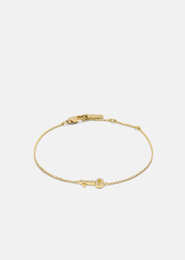 Skultuna Pavé Series - Key Bracelet - Gold Vermeil