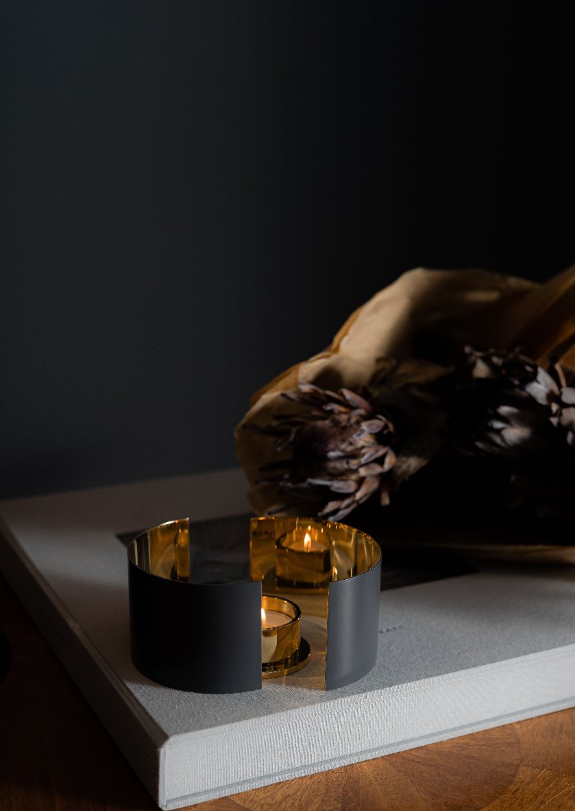 Infinity Candle Holder Small - Dark Grey – Skultuna 1607