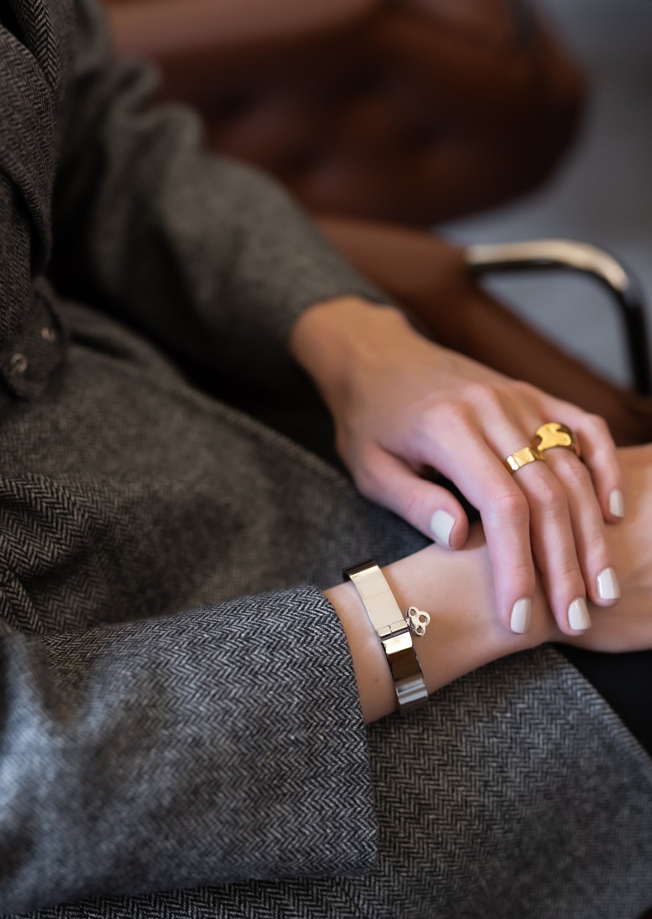 Key Lock Bangle - Silver Plated – Skultuna 1607