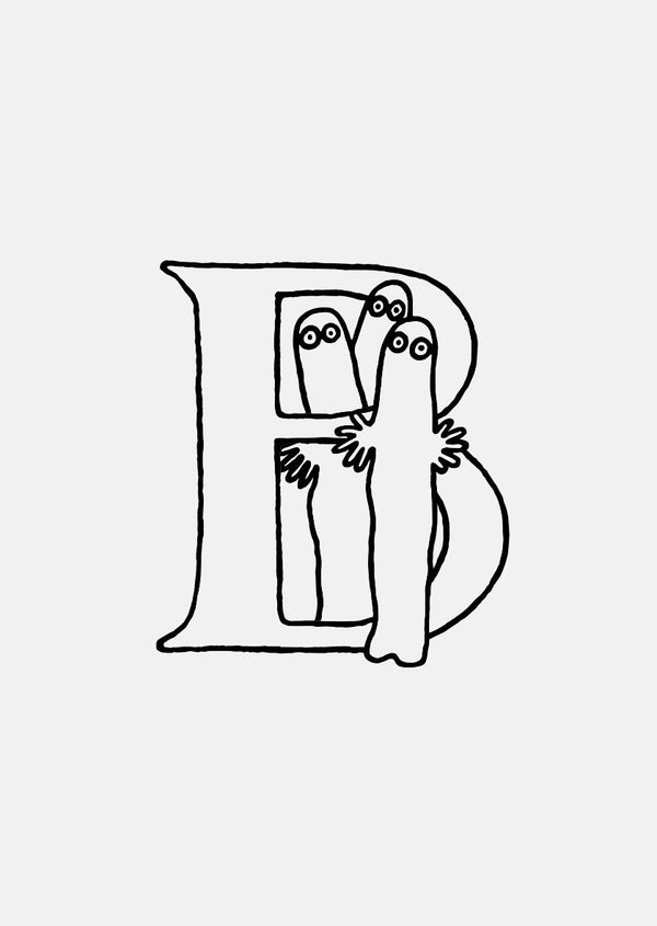 Moomin Alphabet - Gold Plated - B