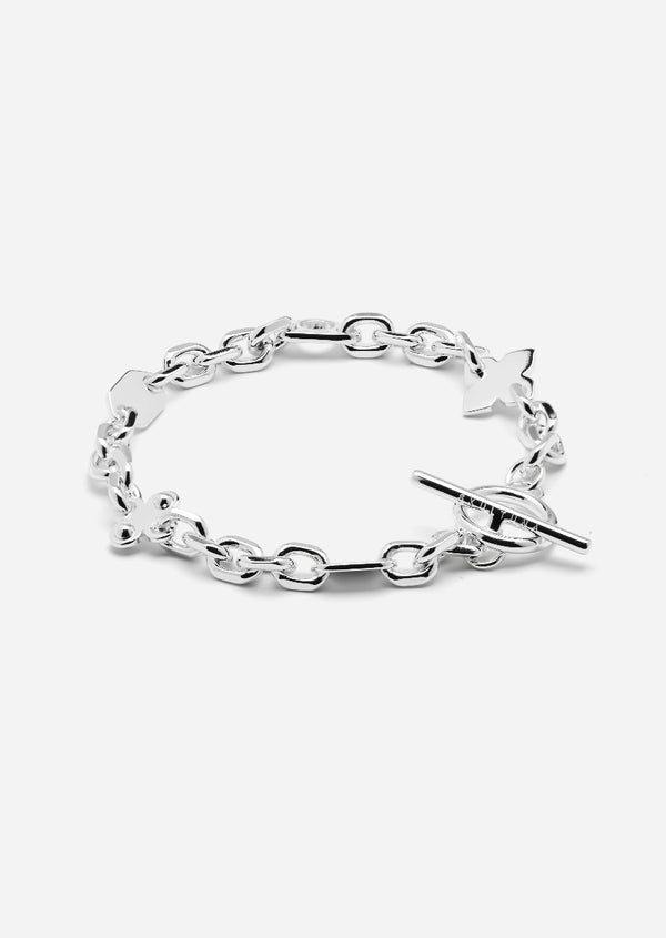 Unité Vector Chain Bracelet - Silver Plated