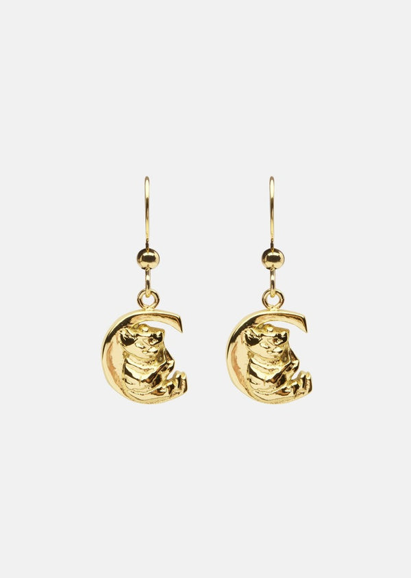 Moomin Alphabet Earring - Gold Plated - C