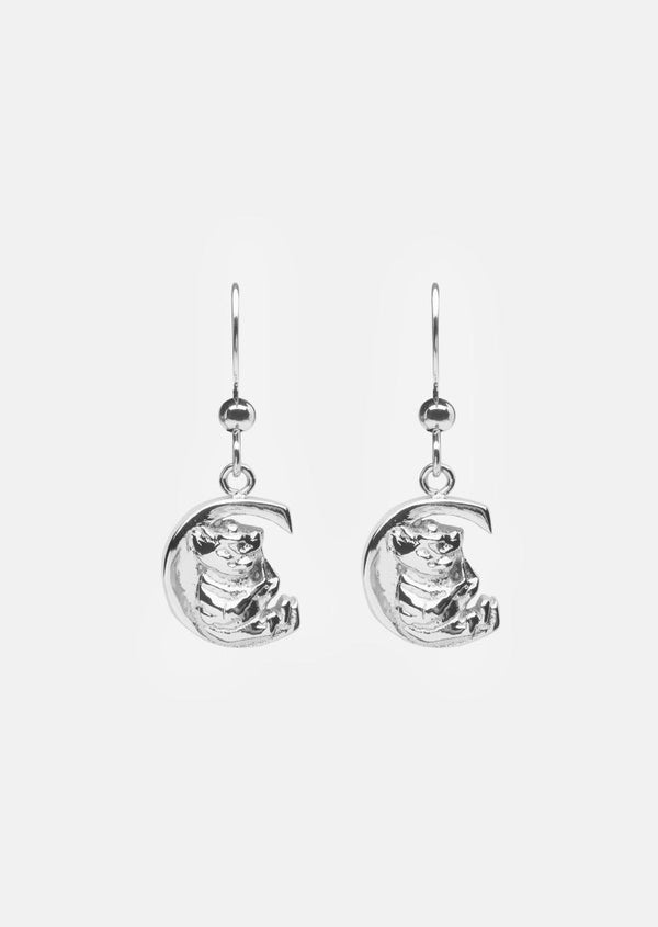 Moomin Alphabet Earring - Silver Plated - C
