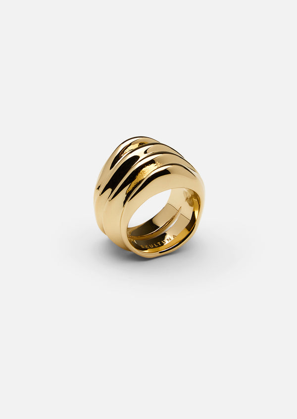 Écume de Mer - Marea Ring - Gold Plated