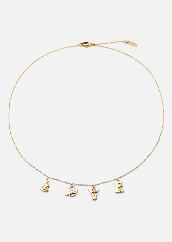 Moomin x Skultuna - Moomin Love Necklace - Gold Plated