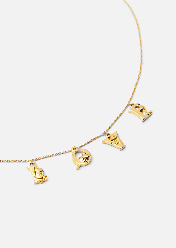 Moomin x Skultuna - Moomin Love Necklace - Gold Plated