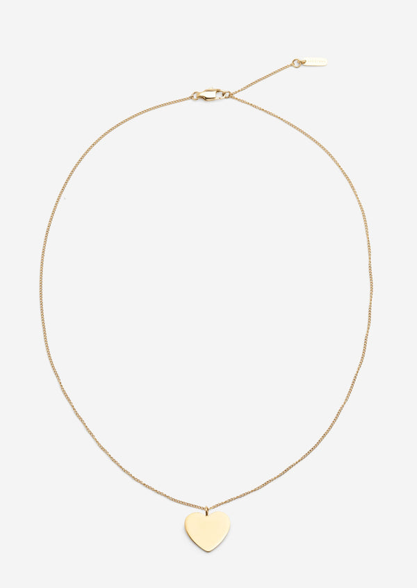 Insignia Heart Necklace - Gold-Plated
