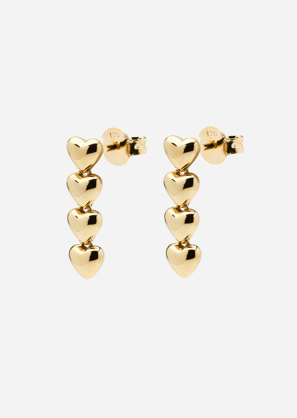 Mille Coeurs Earrings - Gold Vermeil