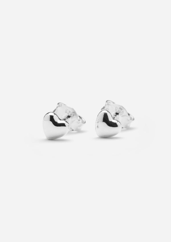 Heart Petit Studs - Sterling Silver