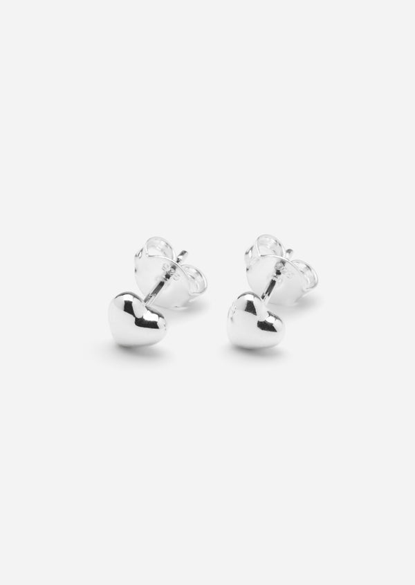 Heart Petit Studs - Sterling Silver