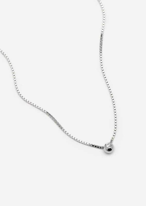 Météorite Diamond Necklace – Sterling Silver