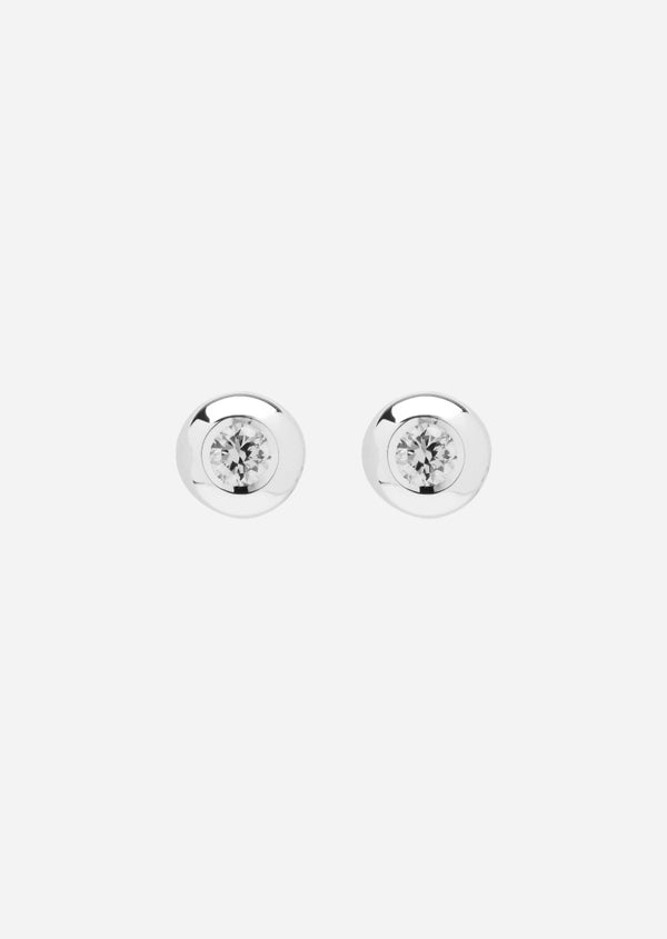 Météorite Diamond Studs - Sterling Silver