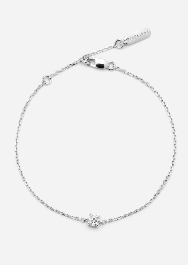 Solitaire Bracelet - Sterling Silver