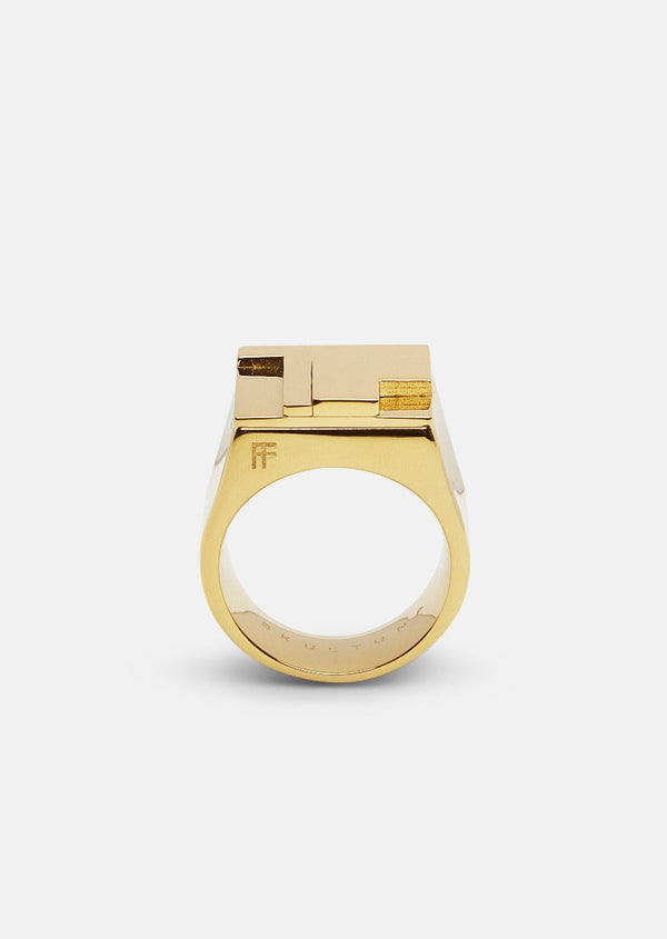 Signet Ring design Folkform – Gold Plated