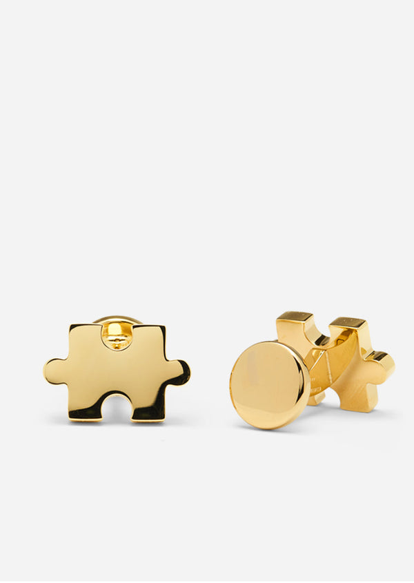 Project Playground Puzzle Cufflinks - Gold Plated