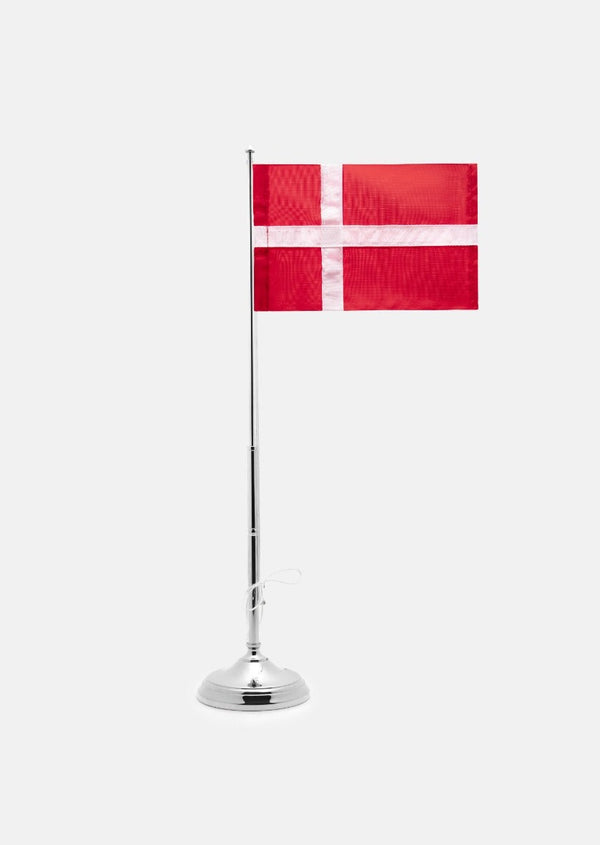 Flaggstång Klassisk Danmark - Försilvrad