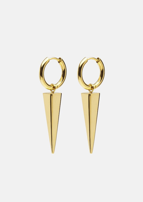 Spike Rivets Earring – Gold Plated