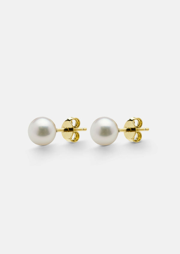 Perle Classique Studs - Gold Vermeil