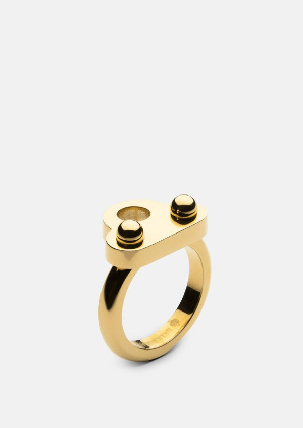 Key Signet Ring - Gold Plated