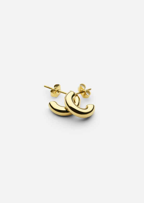 Simplicity Plain Huggies - Gold Plated