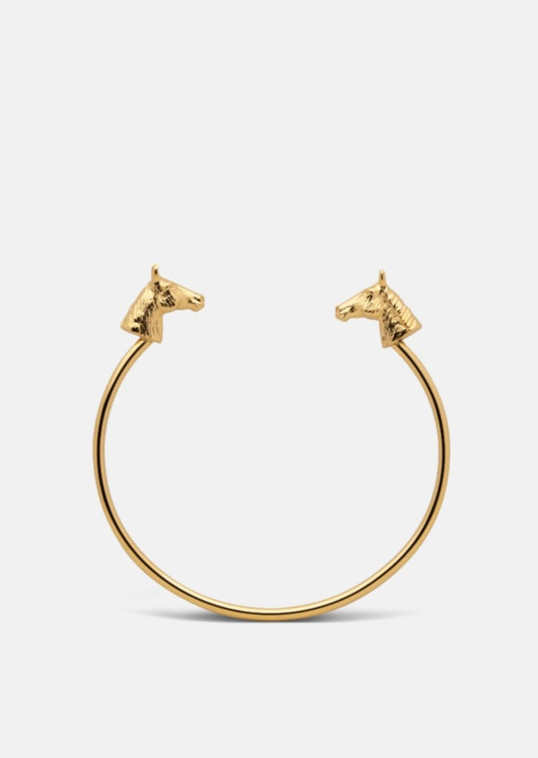 GTG Horse Cuff Thin - Gold Plated
