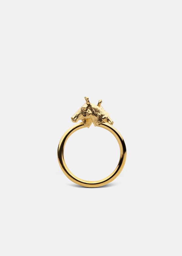 GTG Horse Ring - Gold Plated