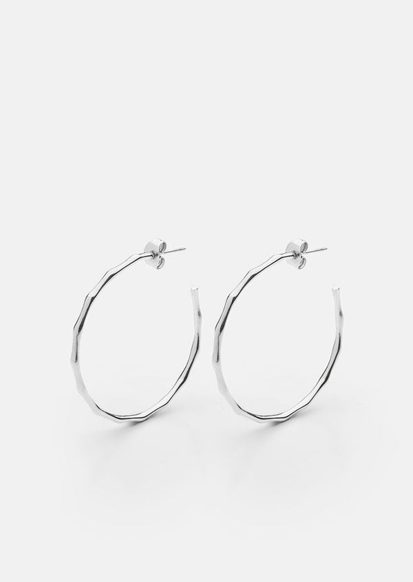 Bambou Earring - Silver Plated
