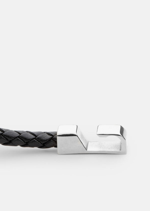 Hook Leather Bracelet - Black