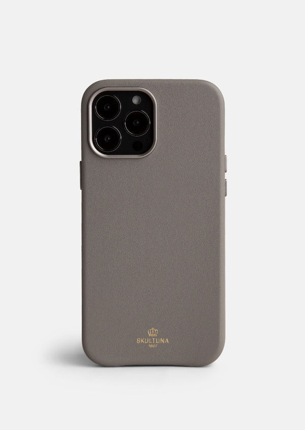 The Case Factory x Skultuna – iPhone Leather Case – Grey