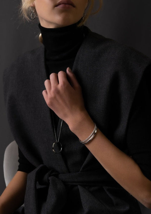 Skultuna Icon Cuff Thin - Silver Plated