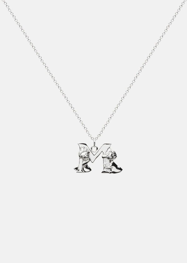 Moomin Alphabet - Silver Plated - M