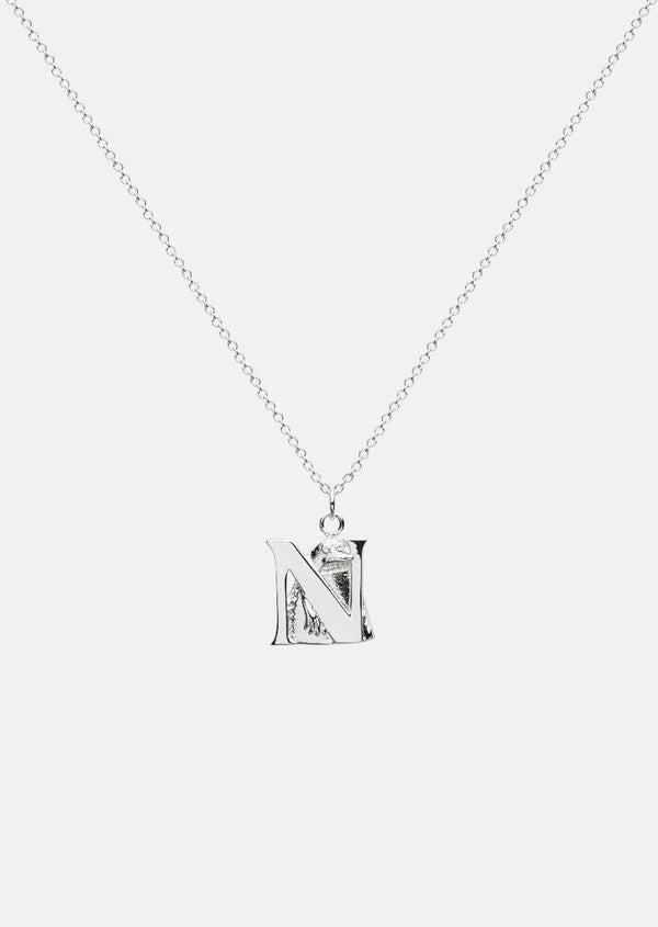 Moomin Alphabet - Silver Plated - N