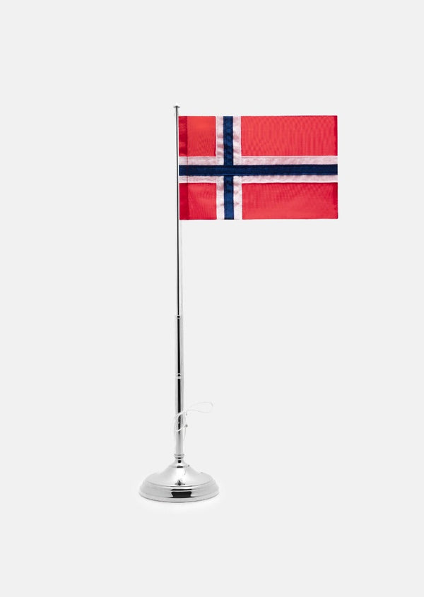 Flaggstång Klassisk Norge - Försilvrad