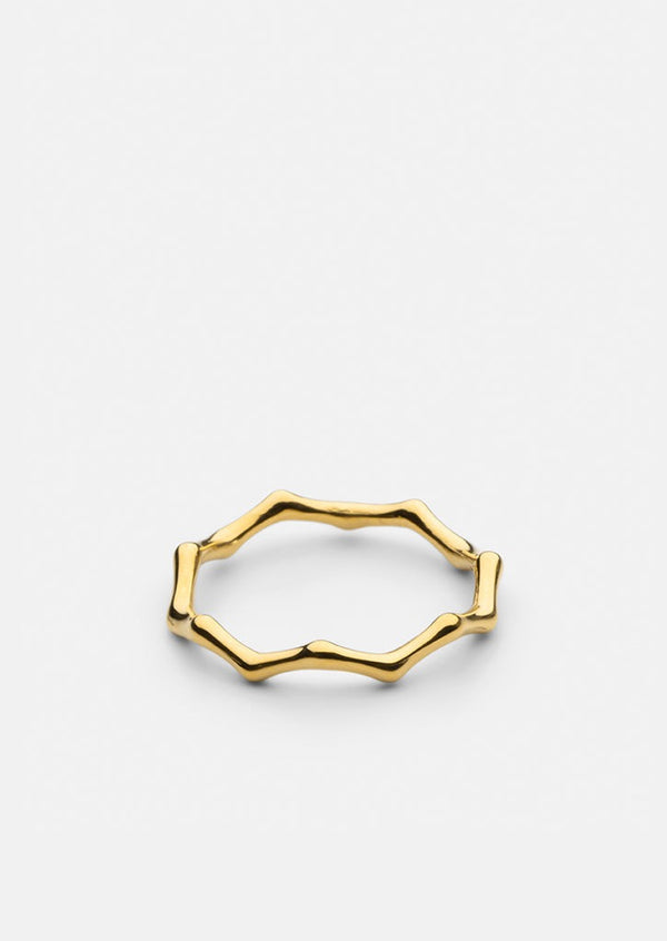 Bambou Ring - Gold Plated
