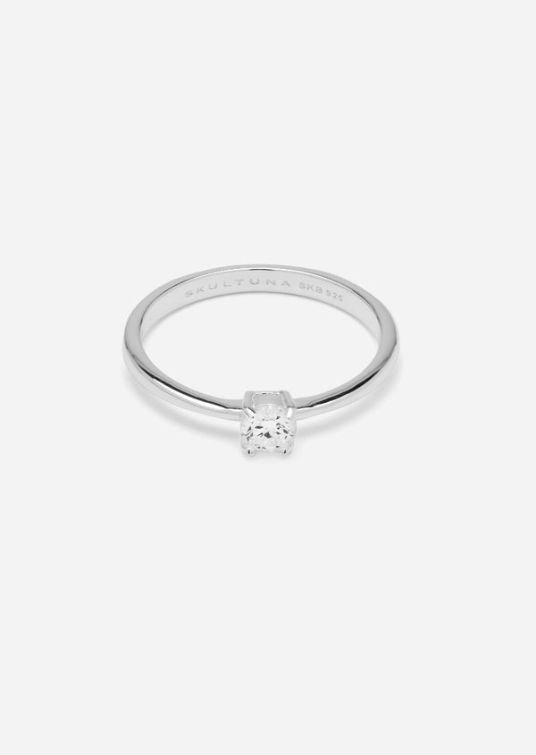 Solitaire Ring - Sterling Silver