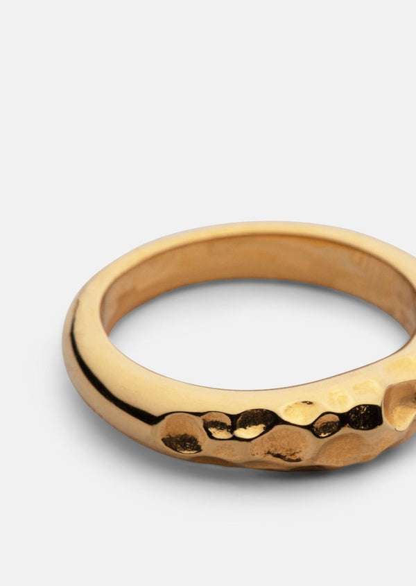 Juneau Chiseled Ring - Gold Plated