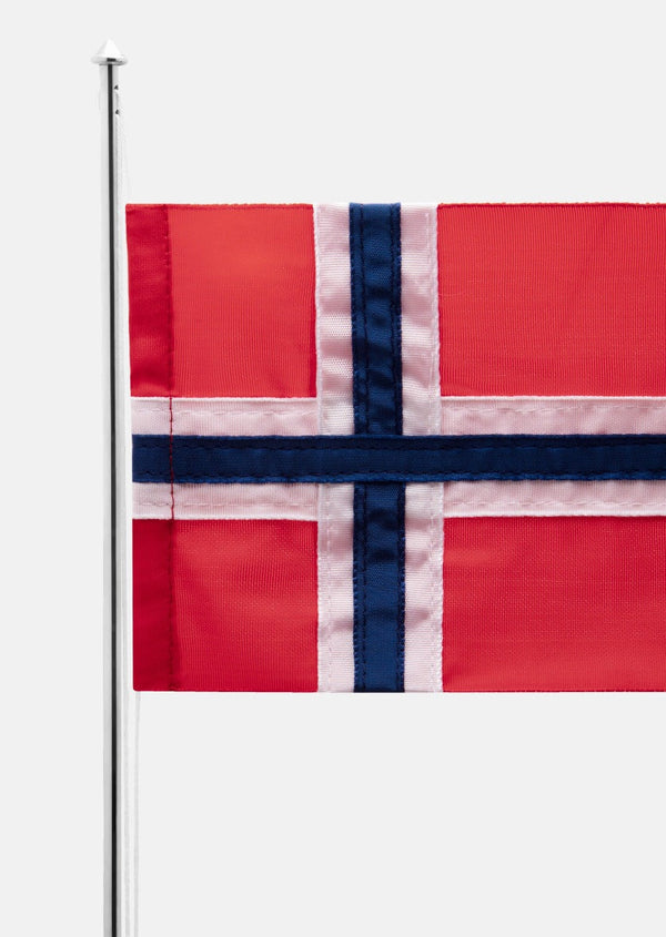 Flaggstång Klassisk Norge - Försilvrad