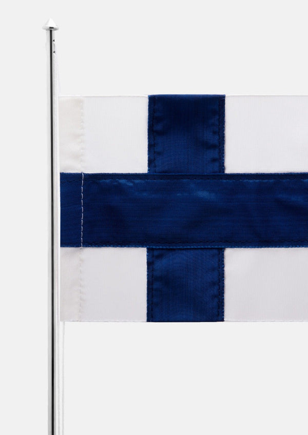 Flaggstång Klassisk Finland - Försilvrad