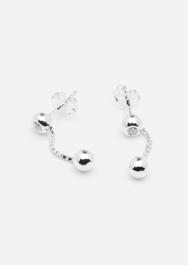 Météorite Diamond Earrings - Sterling Silver