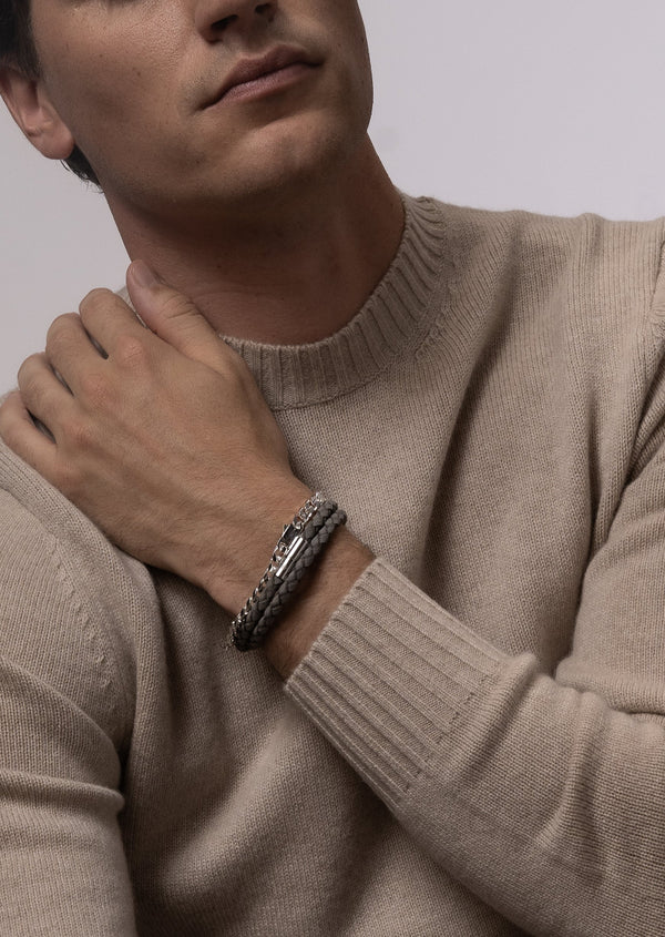 Suede Bracelet - Grey