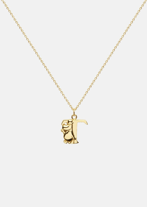 Moomin Alphabet - Gold Plated - T