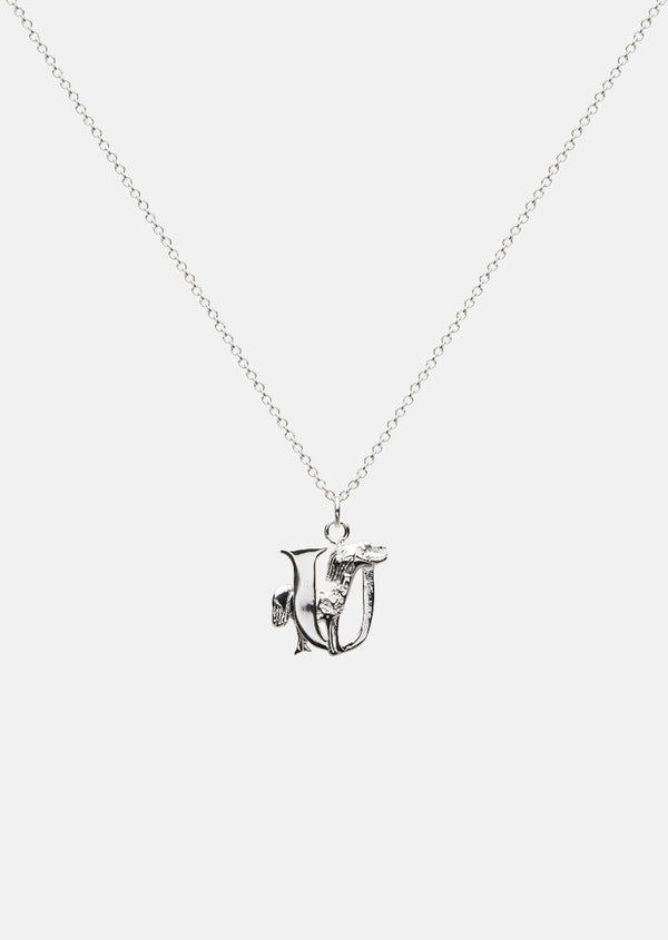 Moomin Alphabet - Silver Plated - U