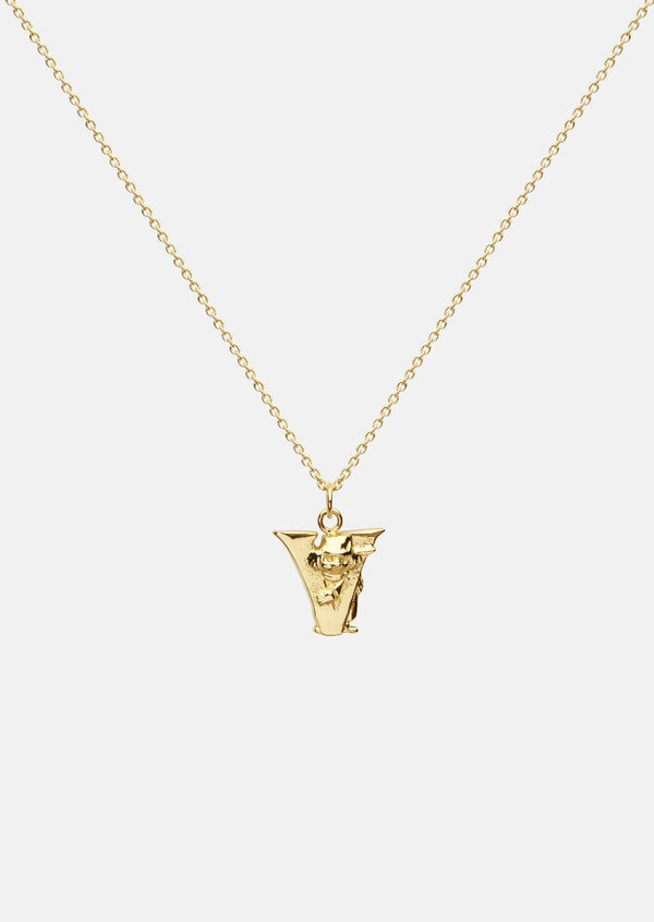 Moomin Alphabet - Gold Plated - V