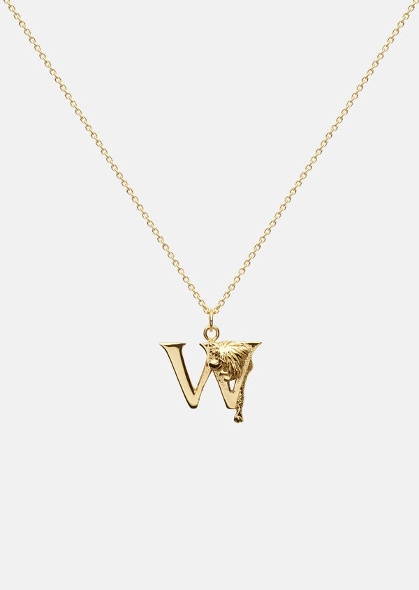 Moomin Alphabet - Gold Plated - W