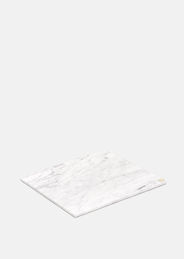 Carrara Marble Plate Large - White 
