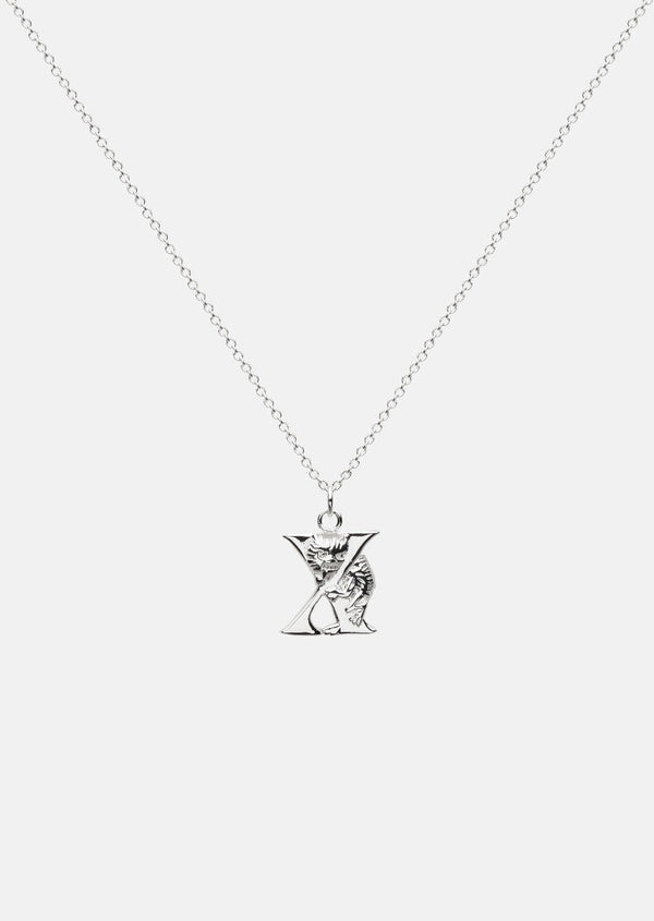 Moomin Alphabet - Silver Plated - X