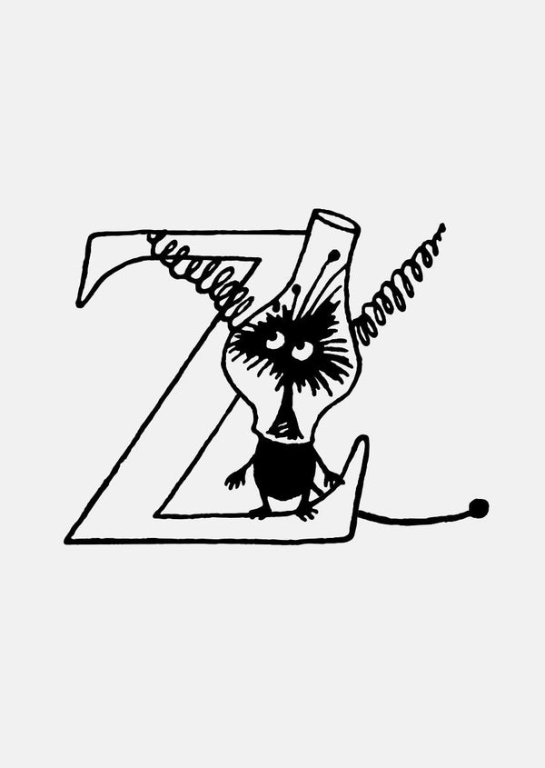 Moomin Alphabet - Gold Plated - Z