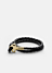 Key Leather Bracelet Gold - Black